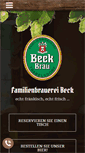 Mobile Screenshot of beck-braeu.de